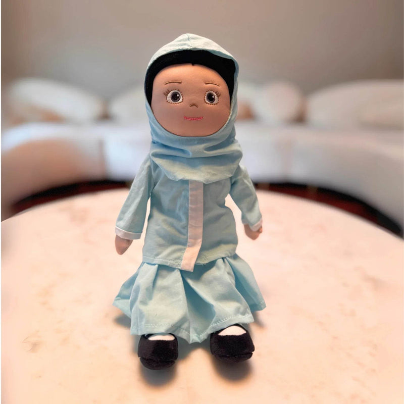 The Lala Doll + 4 Outfits + Prayer Rug | My First Hijabi, Muslim Doll Doll by Lala + Mo
