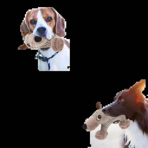 Large Dog Squeaky Toys Stuffed Animal Dog Plush Toy Dog Interactive Toy - Plush Dogs Chew Toy Stimulating Squeaky Pet Toys For Medium Large Dogs Puppy