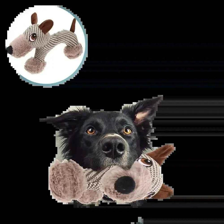 Large Dog Squeaky Toys Stuffed Animal Dog Plush Toy Dog Interactive Toy - Plush Dogs Chew Toy Stimulating Squeaky Pet Toys For Medium Large Dogs Puppy - GiFTiFY