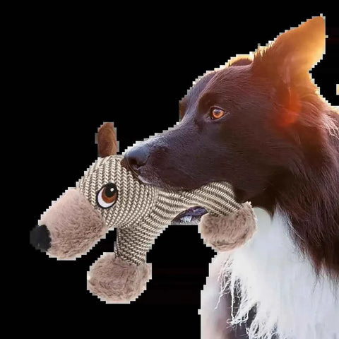 Large Dog Squeaky Toys Stuffed Animal Dog Plush Toy Dog Interactive Toy - Plush Dogs Chew Toy Stimulating Squeaky Pet Toys For Medium Large Dogs Puppy