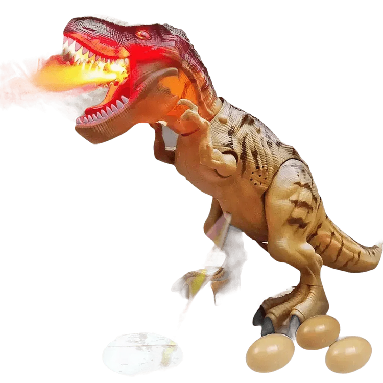 Large Size Walking Dinosaur Robot with Light Up Mouth and Eggs electric walking dinosaur - GiFTiFY