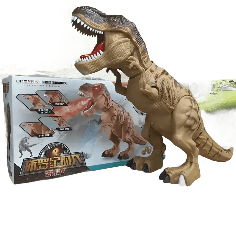 Large Size Walking Dinosaur Robot with Light Up Mouth and Eggs electric walking dinosaur - GiFTiFY