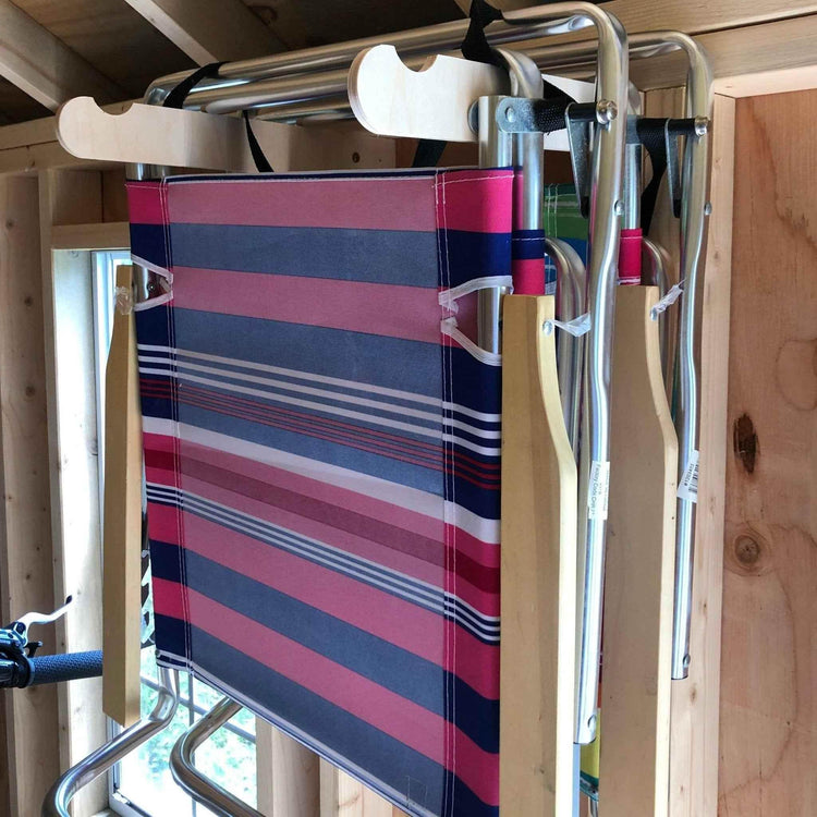 Lawn Chair Organizer – Shed Storage Rack for Yard Chairs - GiFTiFY
