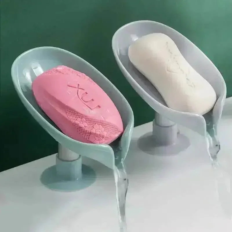 Leaf Soap Holder Maximize Drainage Suction Cup Tray Bathroom Accessories by Qx Lovely Home Store