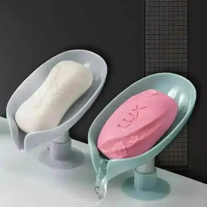 Leaf Soap Holder Maximize Drainage Suction Cup Tray - GiFTiFY