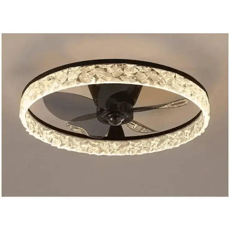 LED Ceiling Fan with Remote Control Chandelier by DSERS