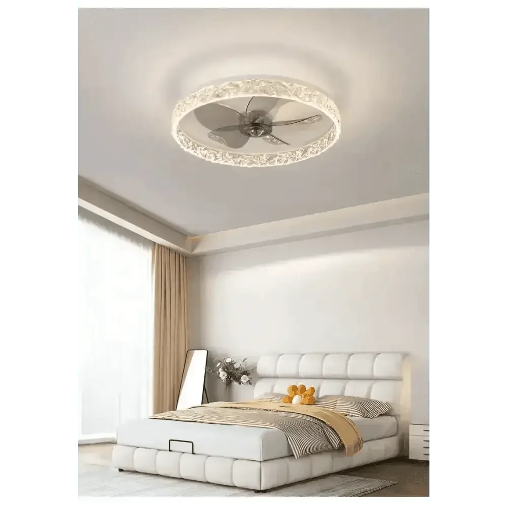 LED Ceiling Fan with Remote Control Chandelier by DSERS