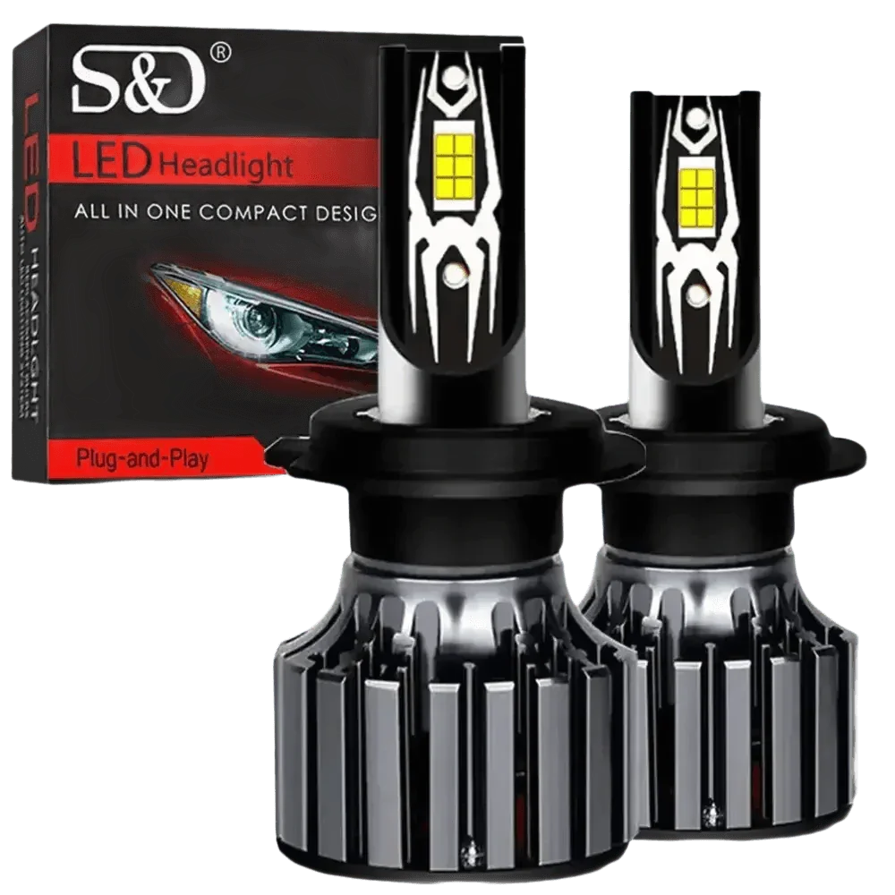H7 LED Headlight Bulbs 30000lm CANBUS H8 H11 HIR2 Car Accessories by S&D Official Store