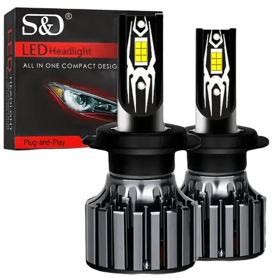 H7 LED Headlight Bulbs 30000lm CANBUS H8 H11 HIR2 - GiFTiFY