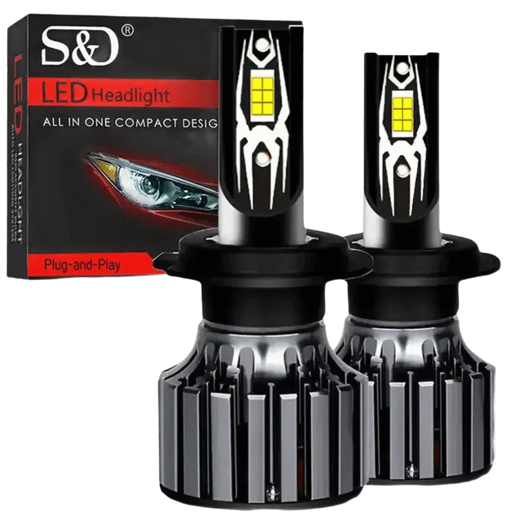 H7 LED Headlight Bulbs 30000lm CANBUS H8 H11 HIR2 - GiFTiFY