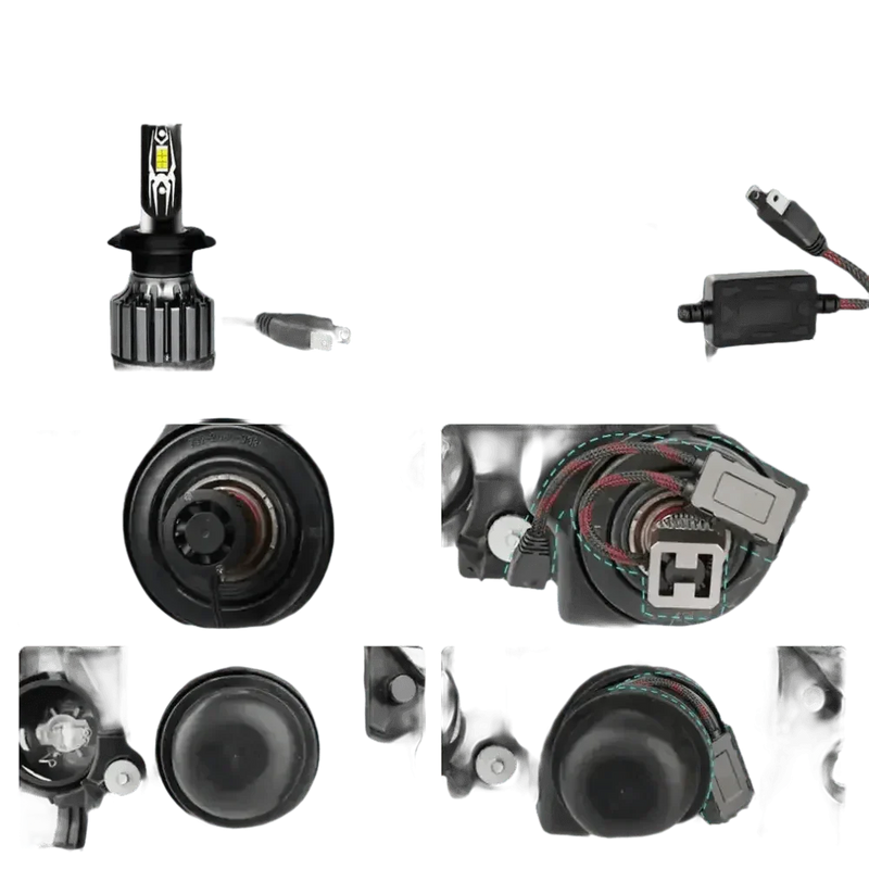 H7 LED Headlight Bulbs 30000lm CANBUS H8 H11 HIR2 Car Accessories by S&D Official Store
