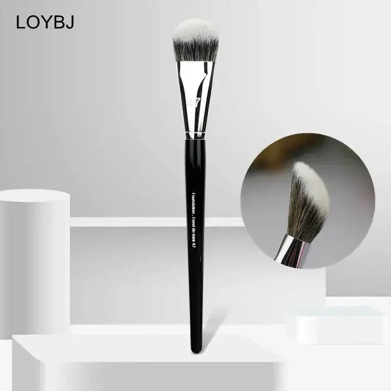 LOYBJ Professional Foundation Brush 47 Broom Head Liquid Foundation Shadow Concealer Brushes Women Face Base Makeup Beauty Tools - GiFTiFY