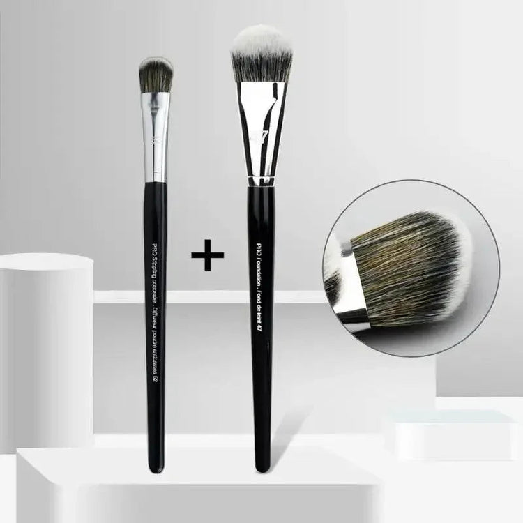 LOYBJ Professional Foundation Brush 47 Broom Head Liquid Foundation Shadow Concealer Brushes Women Face Base Makeup Beauty Tools - GiFTiFY