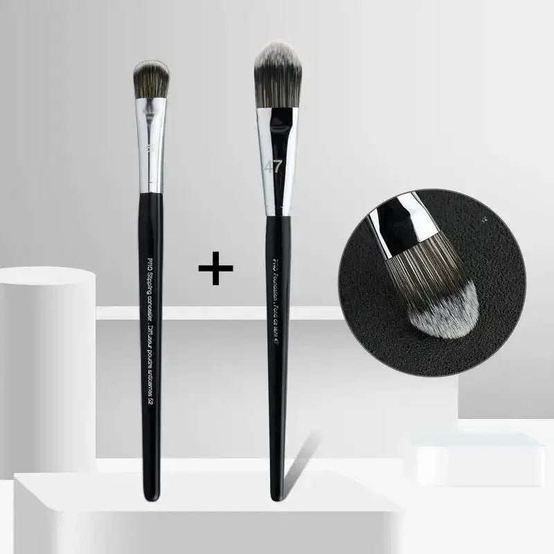 LOYBJ Professional Foundation Brush 47 Broom Head Liquid Foundation Shadow Concealer Brushes Women Face Base Makeup Beauty Tools Professional Foundation Brush by Dropshee