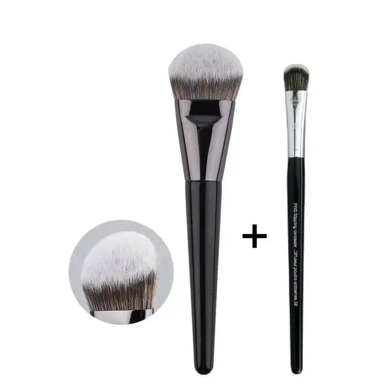 LOYBJ Professional Foundation Brush 47 Broom Head Liquid Foundation Shadow Concealer Brushes Women Face Base Makeup Beauty Tools - GiFTiFY