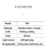 Gold Dia 80cm Crystal Ceiling Pendant Luxury Modest Crystal Chandelier Round Crystal Chandelier - GiFTiFY