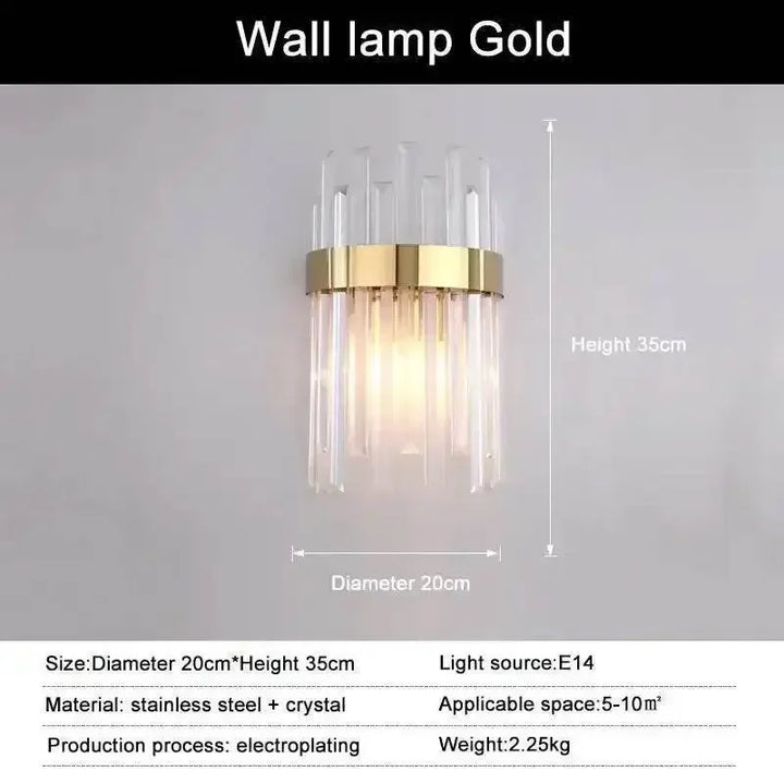 Gold Dia 80cm Crystal Ceiling Pendant Luxury Modest Crystal Chandelier Round Crystal Chandelier - GiFTiFY