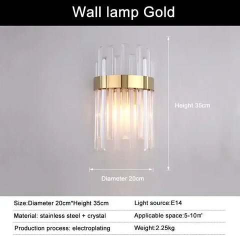 Luxury Modest Crystal Ceiling Pendant Light for Living Dining Table Room Kitchen Gold Hanging Chandelier Home Decor