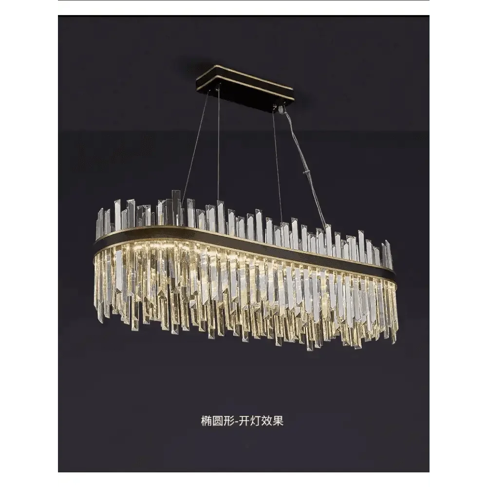 Gold Dia 80cm Crystal Ceiling Pendant Luxury Modest Crystal Chandelier Round Crystal Chandelier - GiFTiFY