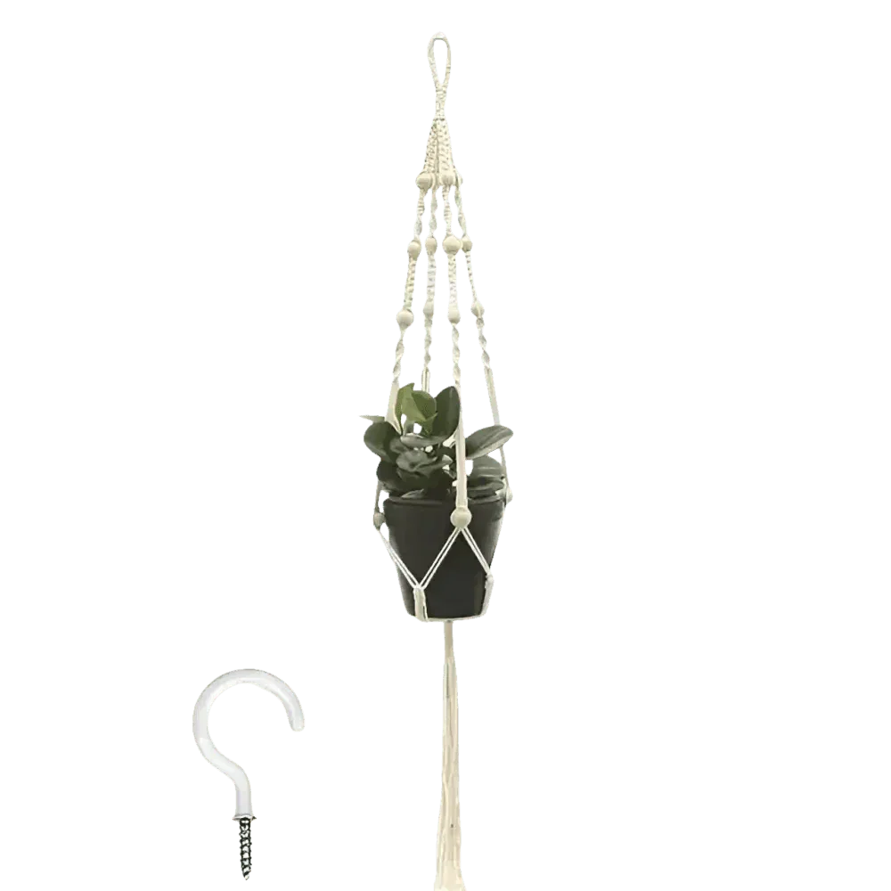 Macrame Plant Shelves with Plants Gardening Macrame Plant Hangers - GiFTiFY