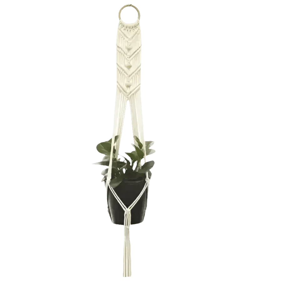 Macrame Plant Shelves with Plants Gardening Macrame Plant Hangers - GiFTiFY