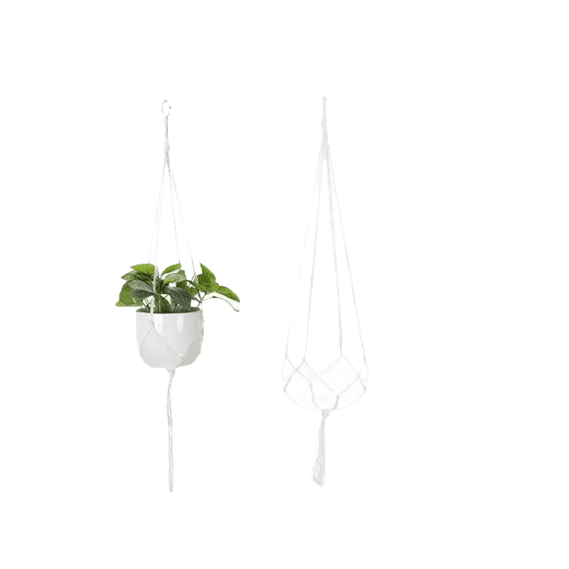 Macrame Plant Shelves with Plants Gardening Macrame Plant Hangers - GiFTiFY