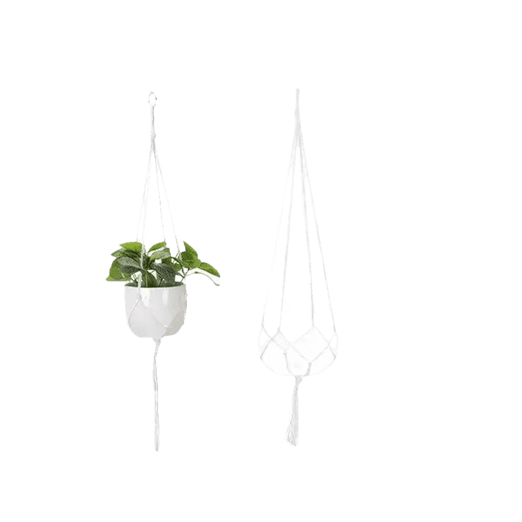Macrame Plant Shelves with Plants Gardening Macrame Plant Hangers - GiFTiFY