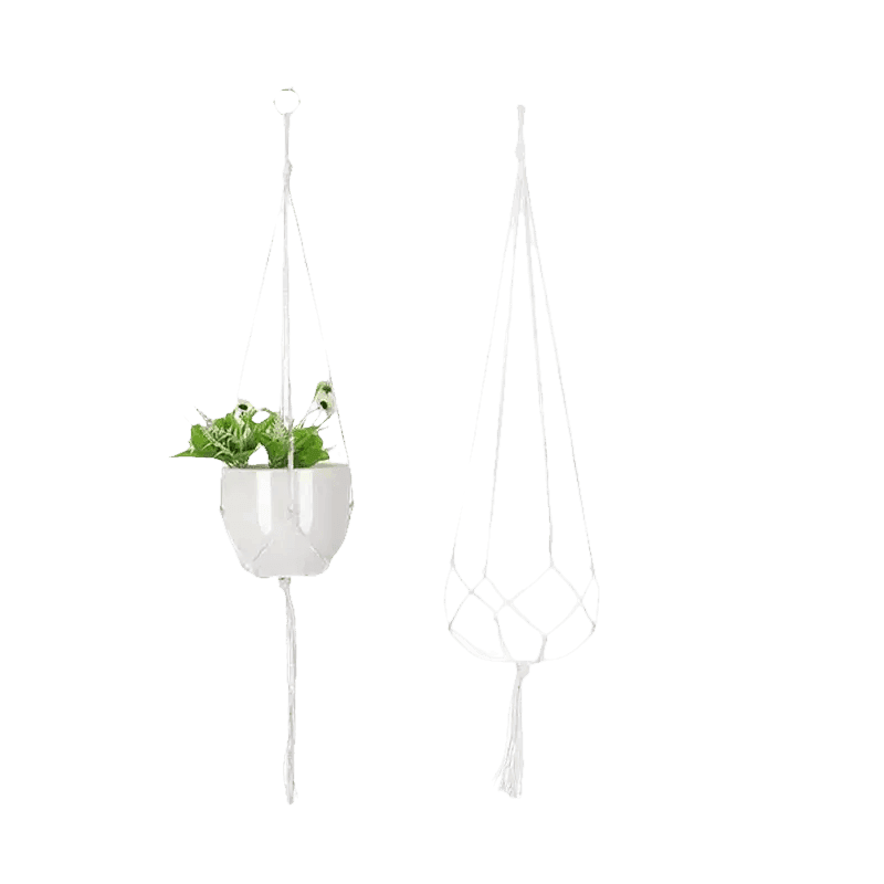 Macrame Plant Shelves with Plants Gardening Macrame Plant Hangers - GiFTiFY