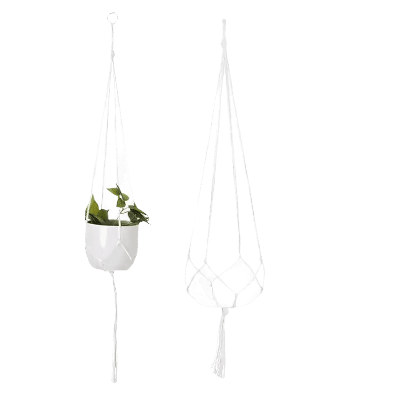 Macrame Plant Shelves with Plants Gardening Macrame Plant Hangers - GiFTiFY