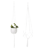 Macrame Plant Shelves with Plants Gardening Macrame Plant Hangers - GiFTiFY