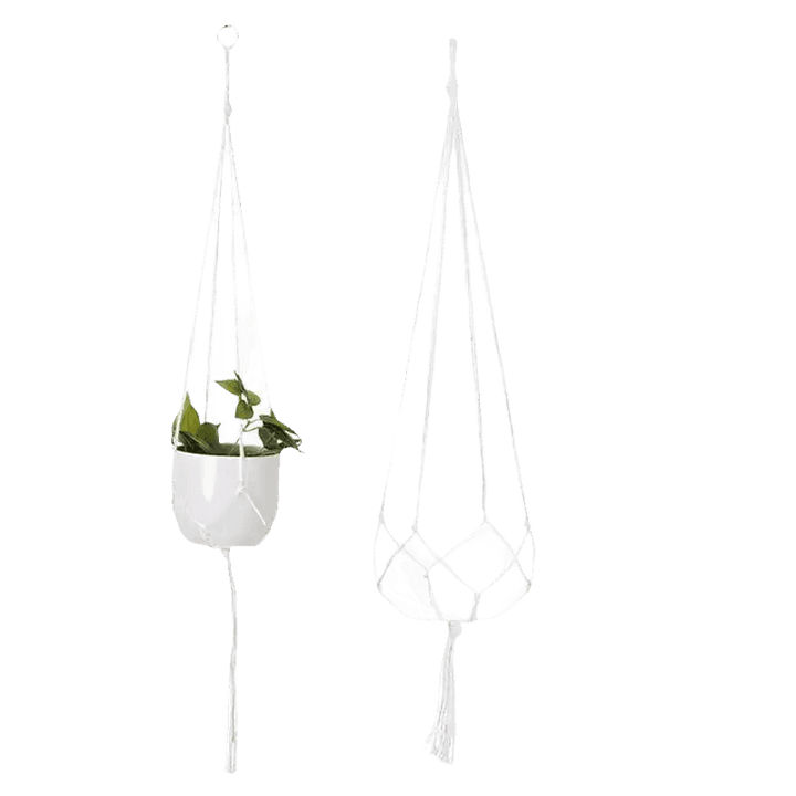 Macrame Plant Shelves with Plants Gardening Macrame Plant Hangers - GiFTiFY