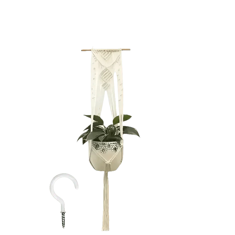 Macrame Plant Shelves with Plants Gardening Macrame Plant Hangers - GiFTiFY