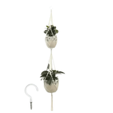 Macrame Plant Shelves with Plants Gardening Macrame Plant Hangers - GiFTiFY