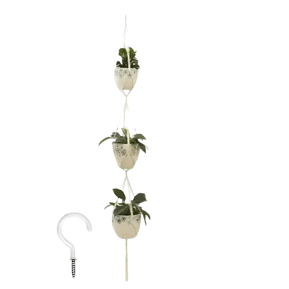 Macrame Plant Shelves with Plants Gardening Macrame Plant Hangers - GiFTiFY