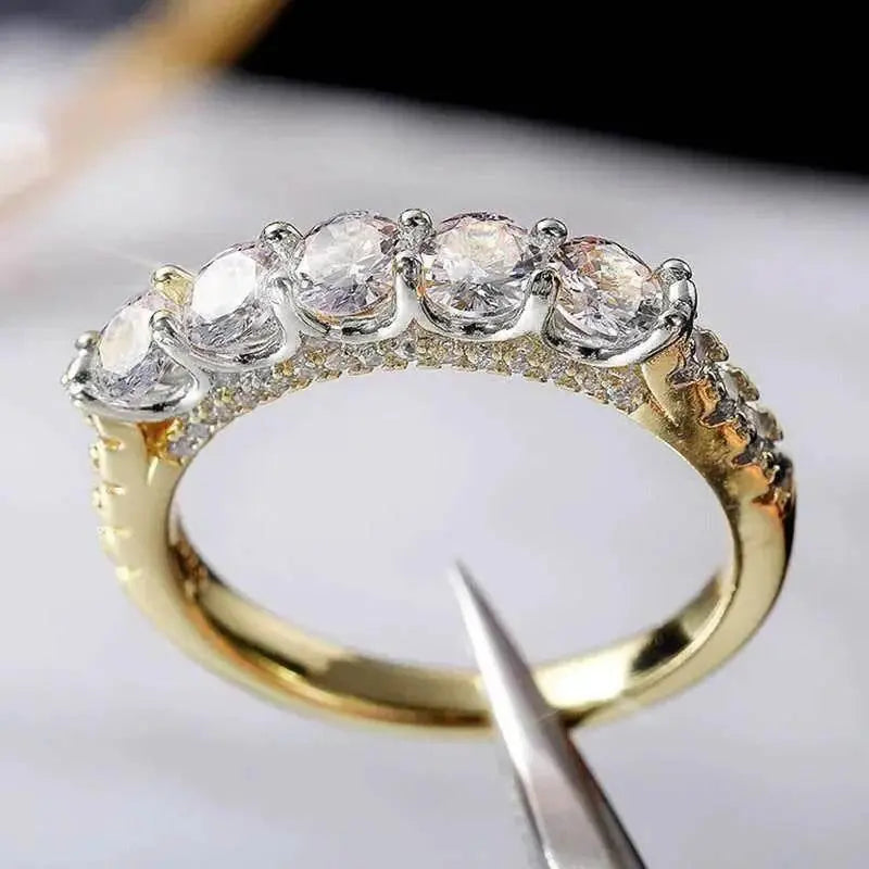 Radiant Cut Lab Moissanite Diamond Ring 100% Real 925 - GiFTiFY