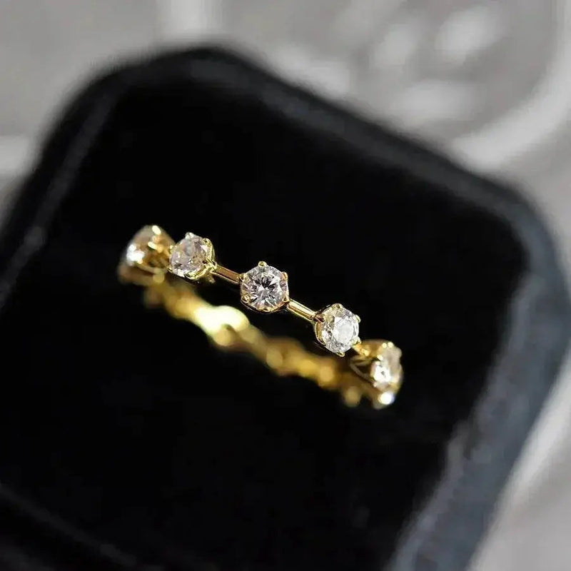 Radiant Cut Lab Moissanite Diamond Ring 100% Real 925 Rings by Dropshee
