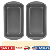 3X Bundle Gray Nonstick Loaf Pan Baking Large Loaves, meatloaf mini loaf pan - GiFTiFY