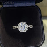 Princess Aisha 6 Claw 2 CT Moissanite Ring D Color VVS Diamond Certified Luxury Wedding Rings 925 Sterling Silver Jewelry - GiFTiFY