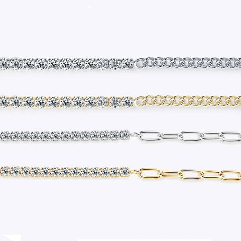18k Gold Plated Moissanite Bracelet GiFiFY