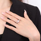 Vintage Pink Moissanite Diamond Ring 100% Real 925 Sterling Silver Party Wedding Band Rings for Women Bridal Engagement Jewelry Dropshee