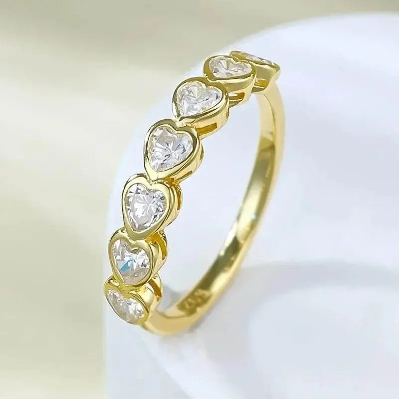 Radiant Cut Lab Moissanite Diamond Ring 100% Real 925 Rings by Dropshee