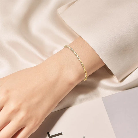 18k Gold Plated Moissanite Bracelet GiFiFY