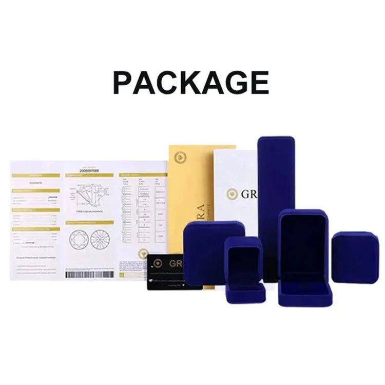 Princess Aisha 6 Claw 2 CT Moissanite Ring D Color VVS Diamond Certified Luxury Wedding Rings 925 Sterling Silver Jewelry - GiFTiFY