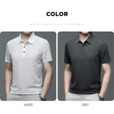 Mens Lop-Up Hollow Short-Sleeved Woven Shirts - GiFTiFY