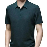 Mens Lop-Up Hollow Short-Sleeved Woven Shirts - GiFTiFY
