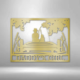 Daddy Daughter Memorial Personalized Gifts - Custom Metal Sign - GiFTiFY