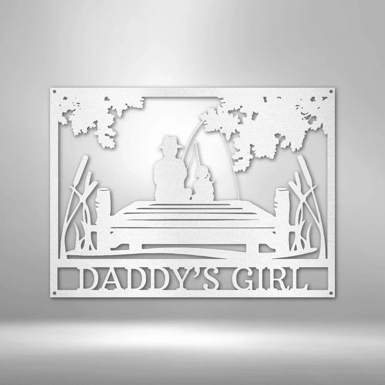 Daddy Daughter Memorial Personalized Gifts - Custom Metal Sign - GiFTiFY