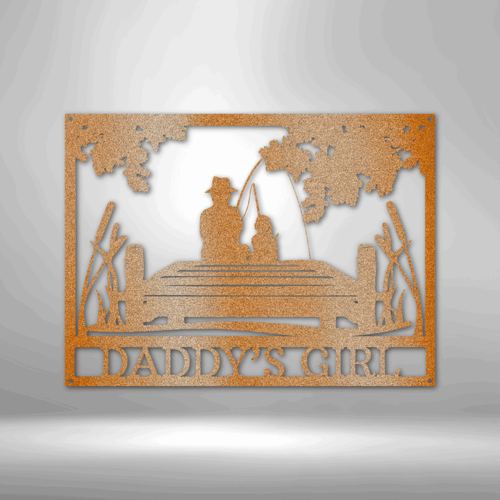 Daddy Daughter Memorial Personalized Gifts - Custom Metal Sign - GiFTiFY