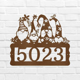 Gnome Address Personalized Gifts - Custom Metal Sign - GiFTiFY