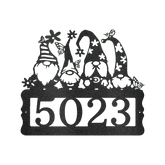 Gnome Address Personalized Gifts - Custom Metal Sign - GiFTiFY